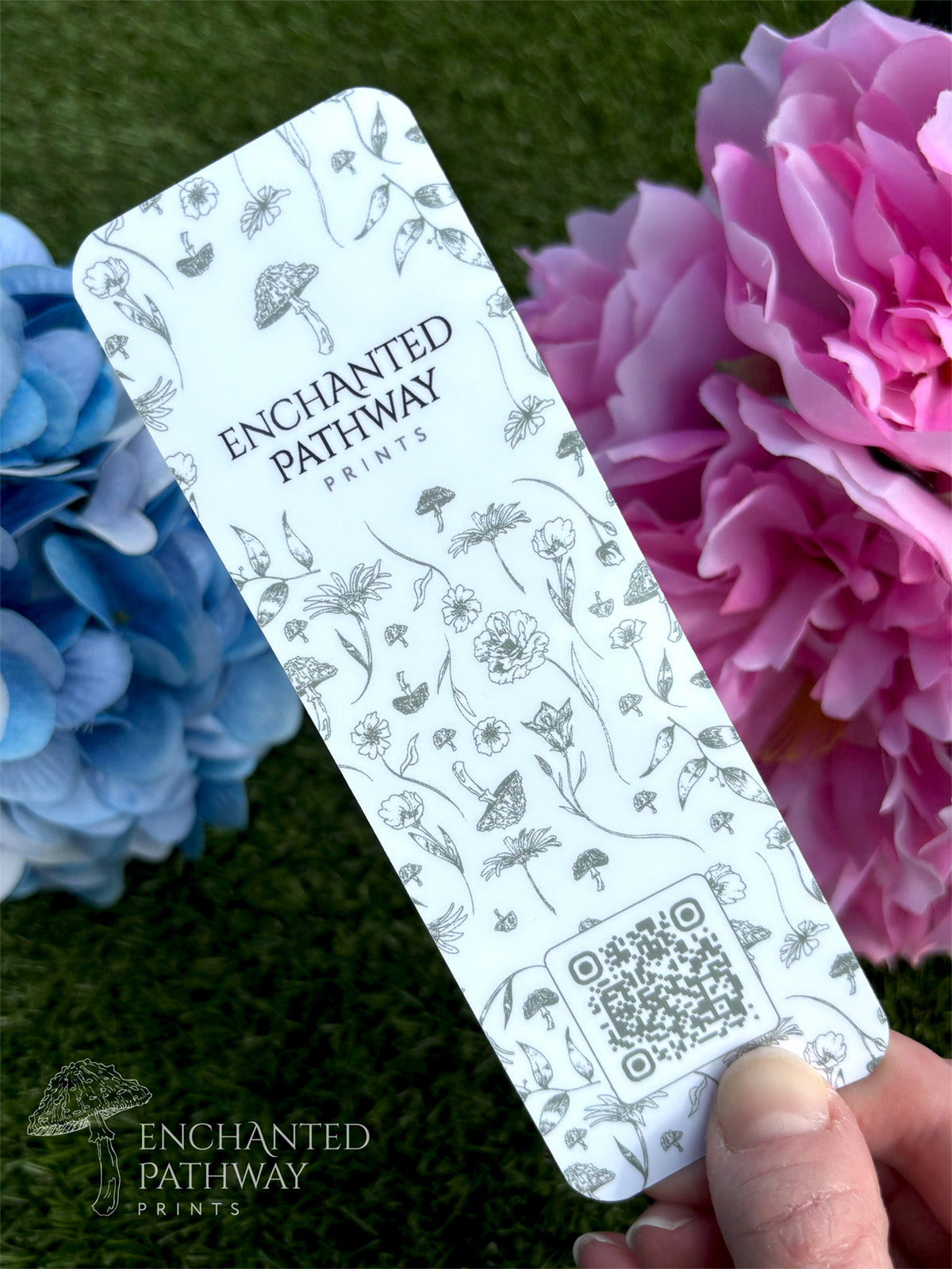 "Blue Caterpillar" Bookmark