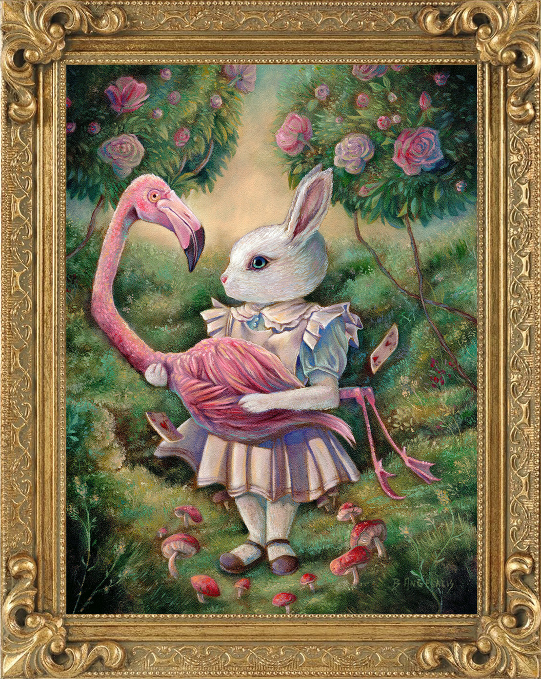 Alice's Adventures in Wonderland Original oil painting by artist Brianna Angelakis